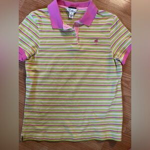 Lilly Pulitzer Woman’s Shrunken Polo  EUC size XL but‎ fits more like a Medium